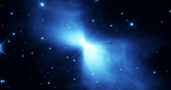 This image shows that the Boomerang Nebula should more accurately be called the Bowtie Nebula