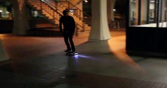 3D printed skateboard lights