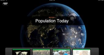 Science Population application screenshot