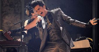 Adam Lambert performing “For Your Entertainment” at the American Music Awards 2009