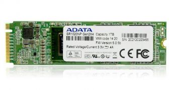 ADATA M.2 SSD Pictured, Reaches 1.8 GB/s and Has 1 TB Capacity