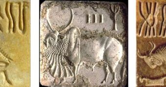 The ancient Indus script, in use some 4,000 years ago, employs images in symbol to hint at spoken words