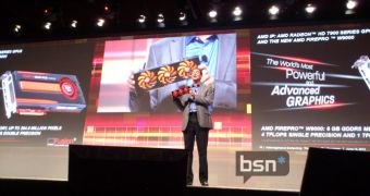 AMD's CTO holding the FirePro W9000