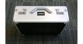 AMD Radeon R9 295 X2 in metal briefcase