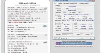 AMD Trinity Overclocking Record Beaten, 7.384 GHz Achieved