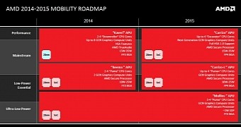 AMD 2015 roadmap, not including the second half