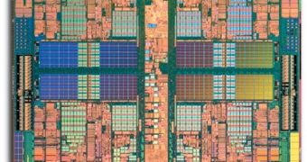 AMD Quad Core CPU Die