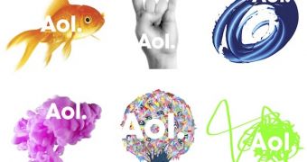 Various new AOL logos