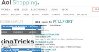 iFrame Injection vulnerability in AOL Shopping