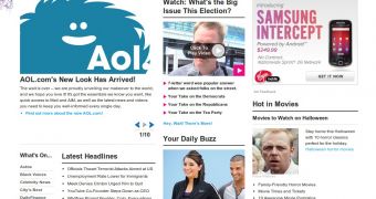 AOL's new homepage