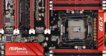 ASRock Fatal1ty X99 Professional Motherboard Pictured