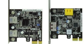 ASRock Preps USB 3.0 and SATA 6Gbps Adapter Cards