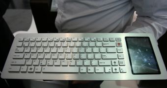 Also showcased at CeBIT, the Eee Keyboard is expected to launch in August