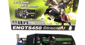 ASUS GTS 450 graphics card listed