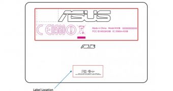 ASUS K009 tablet PC at the FCC