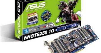 ASUS offers the GeForce GTS 250 in a Dark Knight flavor