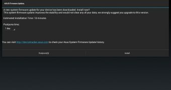 ASUS firmware update screenshot