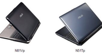 ASUS N81Vp and N51Tp portable PCs