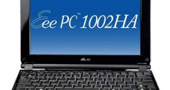 ASUS redesigns Eee PC 1002HA