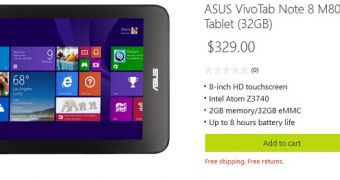 ASUS VivoTab Note 8 available from Microsoft Store