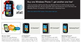 AT&T, Microsoft Put in Place BOGO Deal for Windows Phone 7