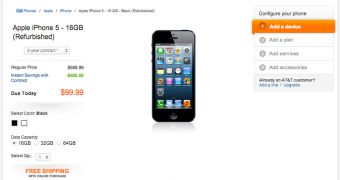 iPhone 5 refurb selling at AT&T