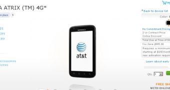 Motorola ATRIX 4G promotional offer
