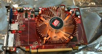 The Radeon HD 5670 allegedly pictured and tested
