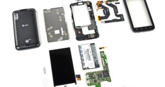 Motorola ATRIX 4G torn to pieces