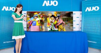 AU Optronics World's Largest 21:9 CSHD 3D LCD TV Panel