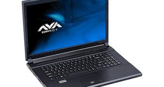 AVADirect Clevo gaming laptop listed
