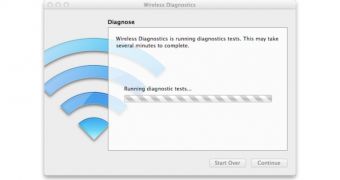 Wireless Diagnostics dialog