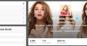 Twitter account of Stefanie Scott hacked
