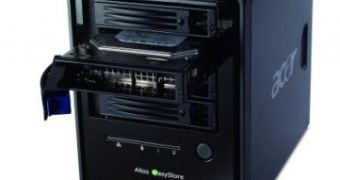 The Acer Altos easyStore network-attached storage
