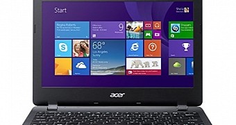 Acer Aspire E11 laptop frontal view