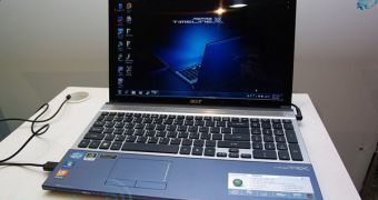Acer 15-inch Timeline X laptop featuring Sandy Bridge CPU