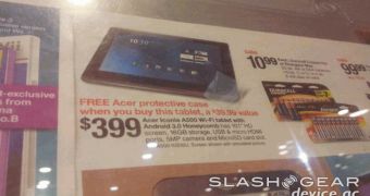 Target Iconia Tab A 500 delay announcement