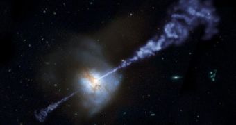 The Herschel Space Observatory has shown that galaxies with the most powerful, active, supermassive black holes at their cores produce fewer stars than galaxies with less active black holes
