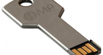 AMP unveils a pair of USB Key-shaped flash drives