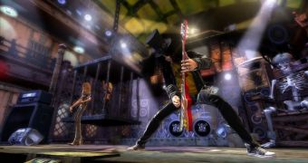 Activision's Guitar Hero Looking Down on Rock Band