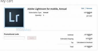 Adobe Lightroom for iPad leak