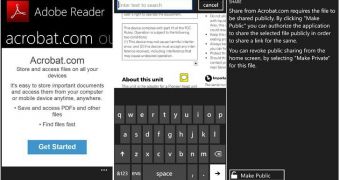Adobe Reader for Windows Phone 8 (screenshots)