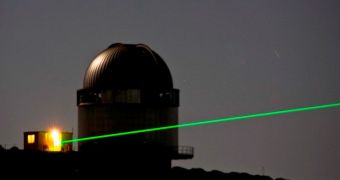 New laser experiment was carried out to test a new satellite mission concept for measuring concentrations of atmospheric carbon dioxide and methane