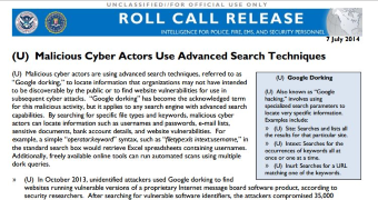 Advanced Operators for Web Search Can Disclose Sensitive Details
