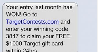 TargetContest SMS spam