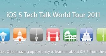 Banner featuring Apple's 2011 Tech Talks tour