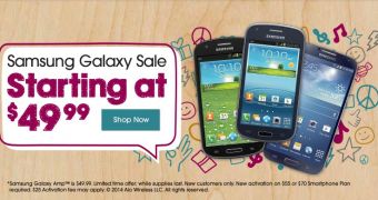 Aio Wireless Samsung Galaxy smartphones sale