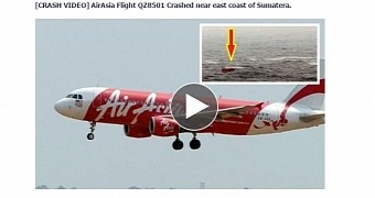AirAsia Flight QZ8501 Crash Video on Facebook Used as Click Bait