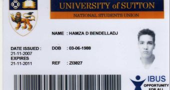 Identification documents picturing Hamza Bendelladj, leaked by hackers