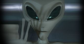 Typical image of an alien depicted by humans